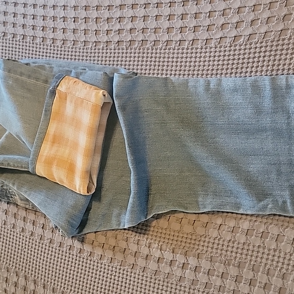 Ladies Eddie Bauer boyfriend flannel jeans